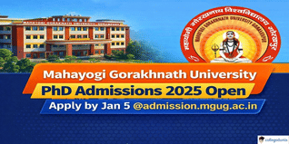 Mahayogi Gorakhnath University Begins PhD Admission 2025; Apply by January 5 @admission.mgug.ac.in